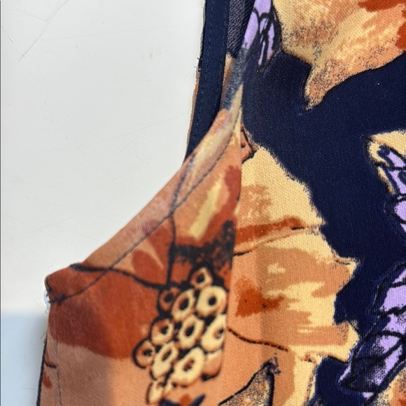 Aritiza Babaton Blue and Orange Floral Tank Top Camisole Size Small - Picture 7 of 8